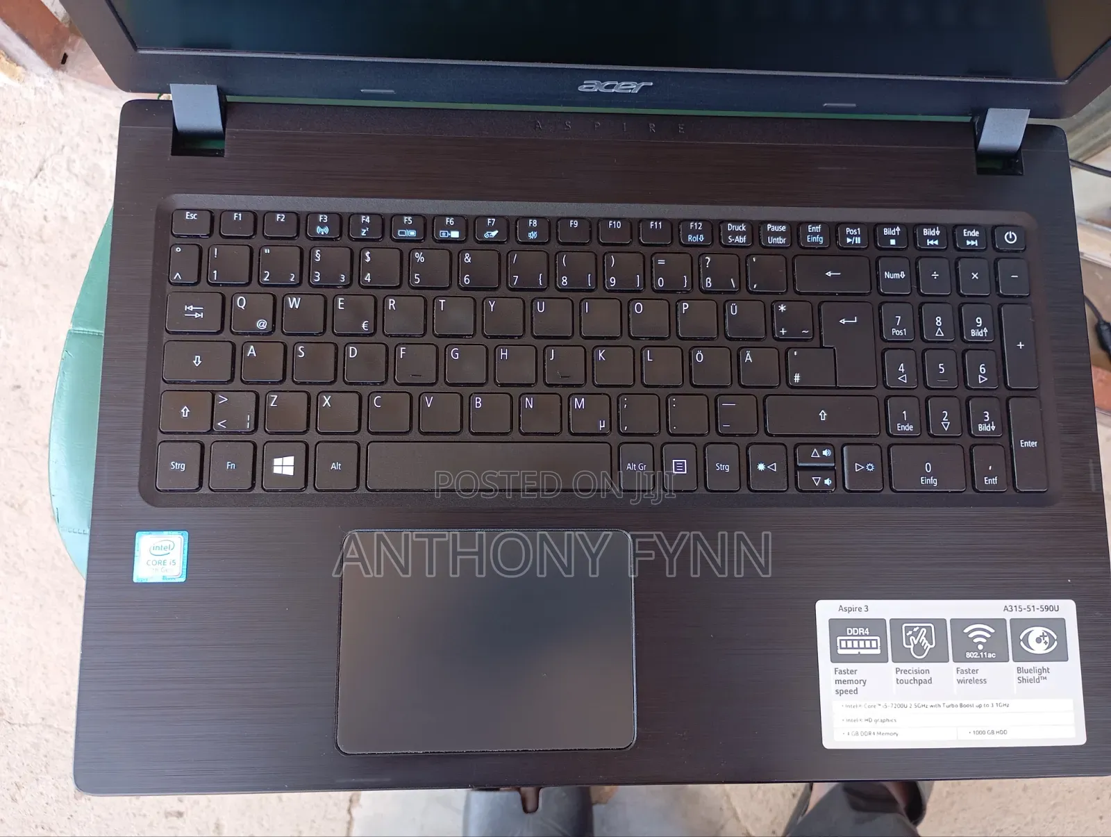 Laptop Acer Aspire 3 A315-51 8GB Intel Core i5 SSD 256GB