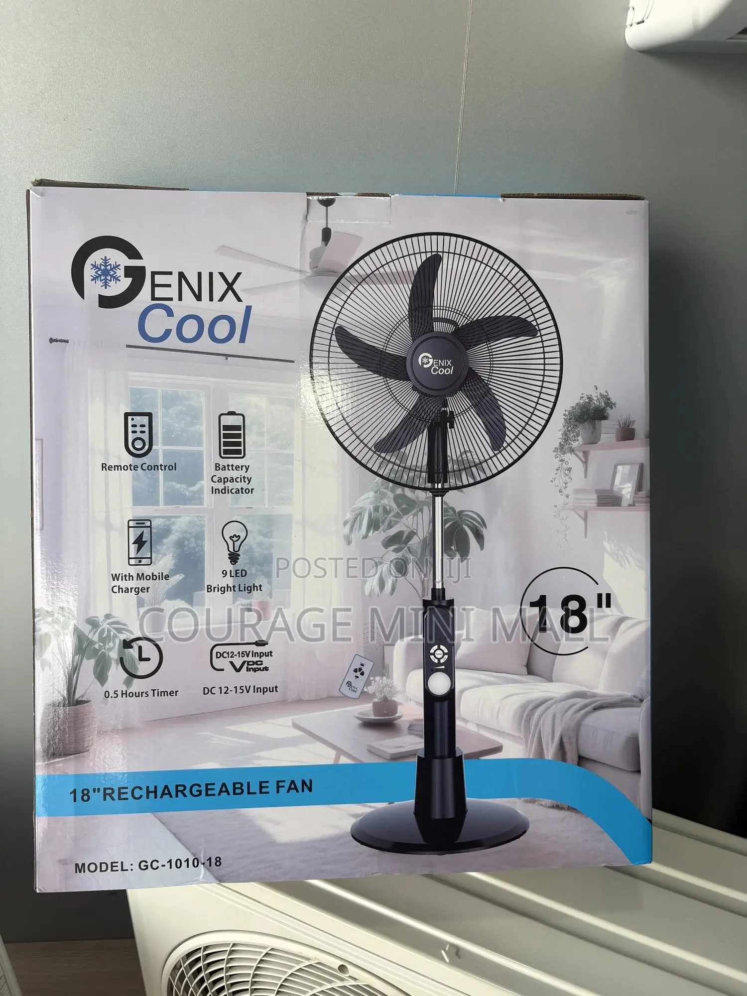 Genix Cool Rechargeable Fan