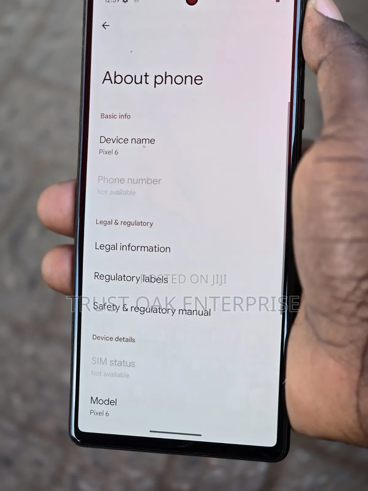 Google Pixel 6 128 GB Black