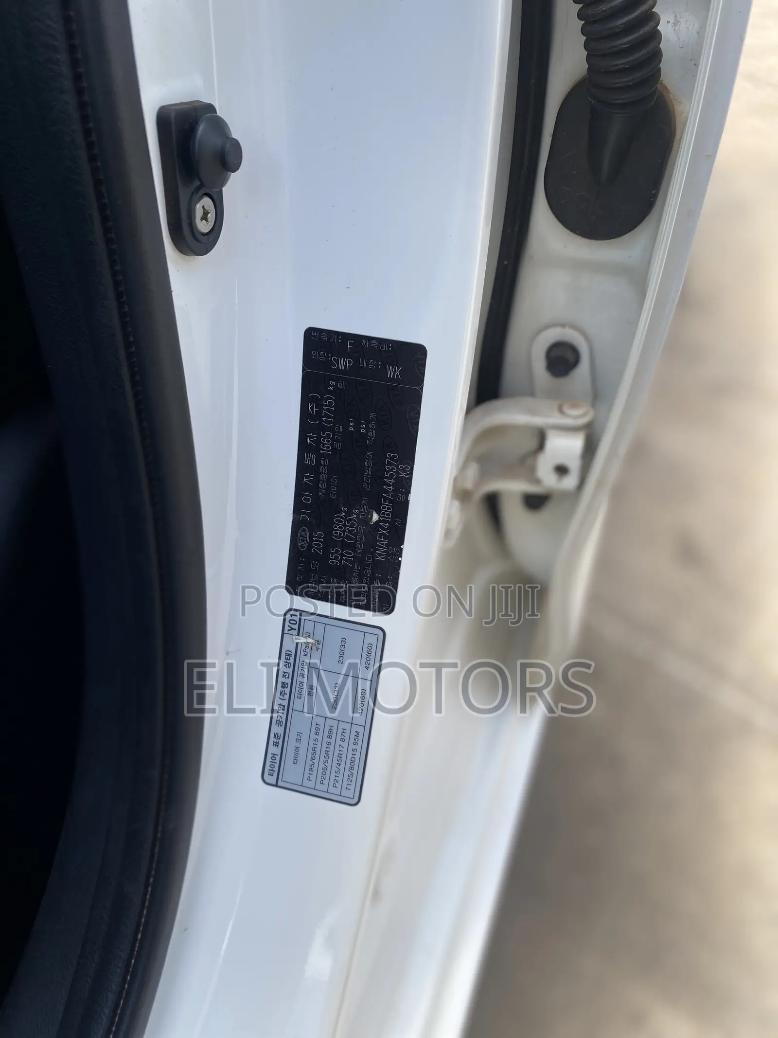Kia K3 Comfort 2015 White