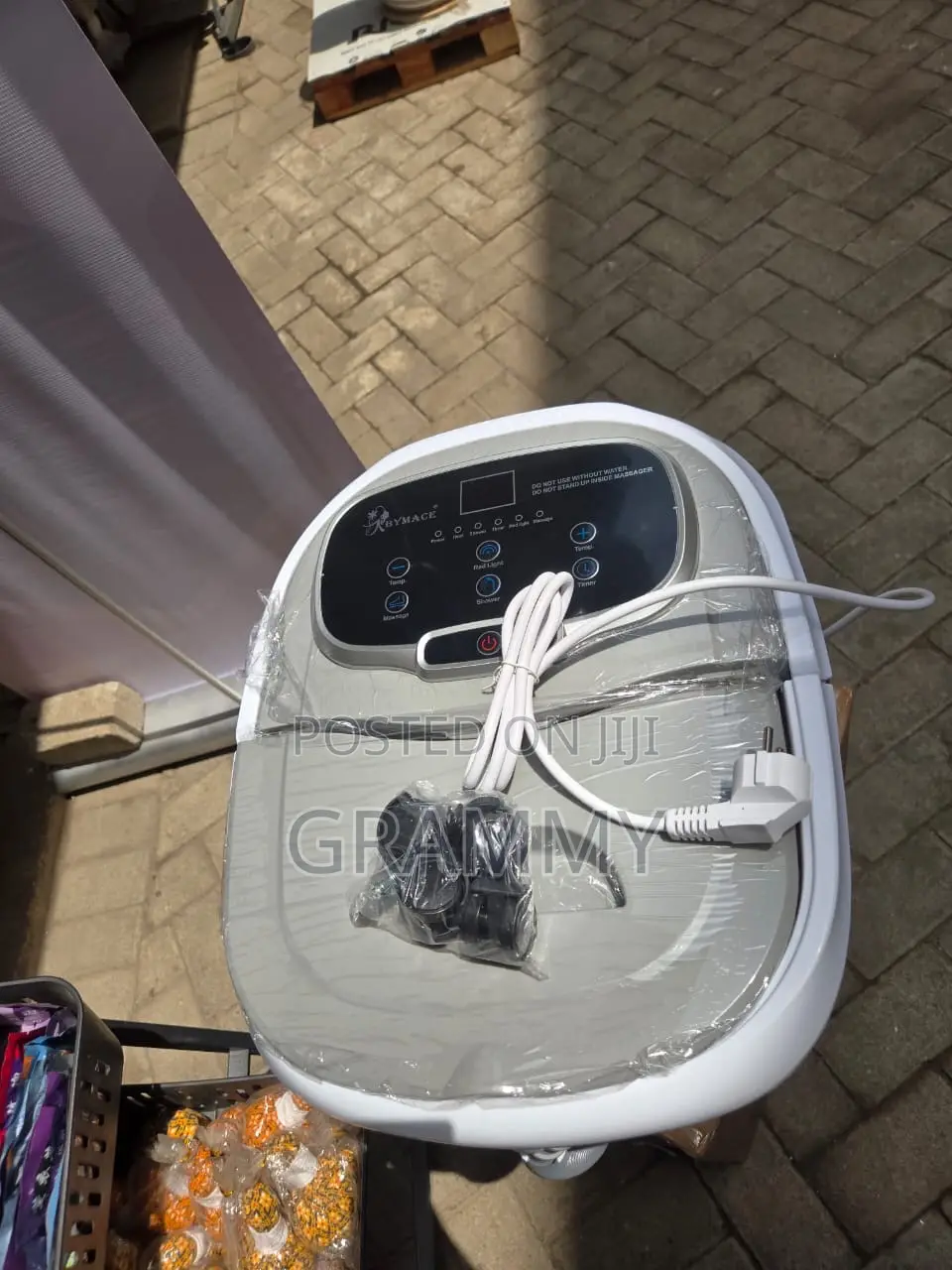 Portable Electric Foot Spa Massager Machine With Heat Bubble Therapy