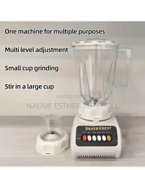 Silver Crest 1.5l Quality Long Lasting High Power 2 in 1 Blender Promo
