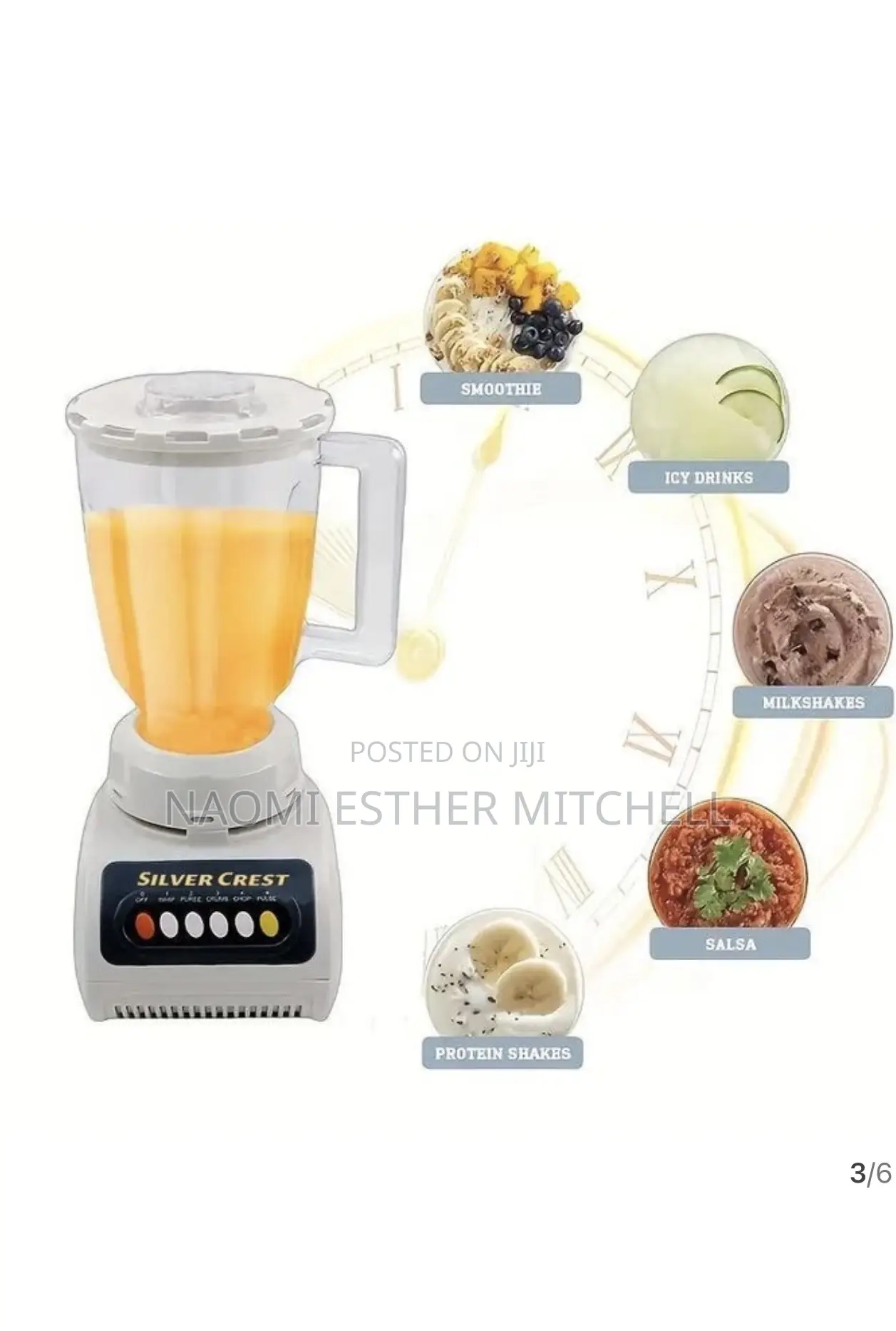 Silver Crest 1.5l Quality Long Lasting High Power 2 in 1 Blender Promo