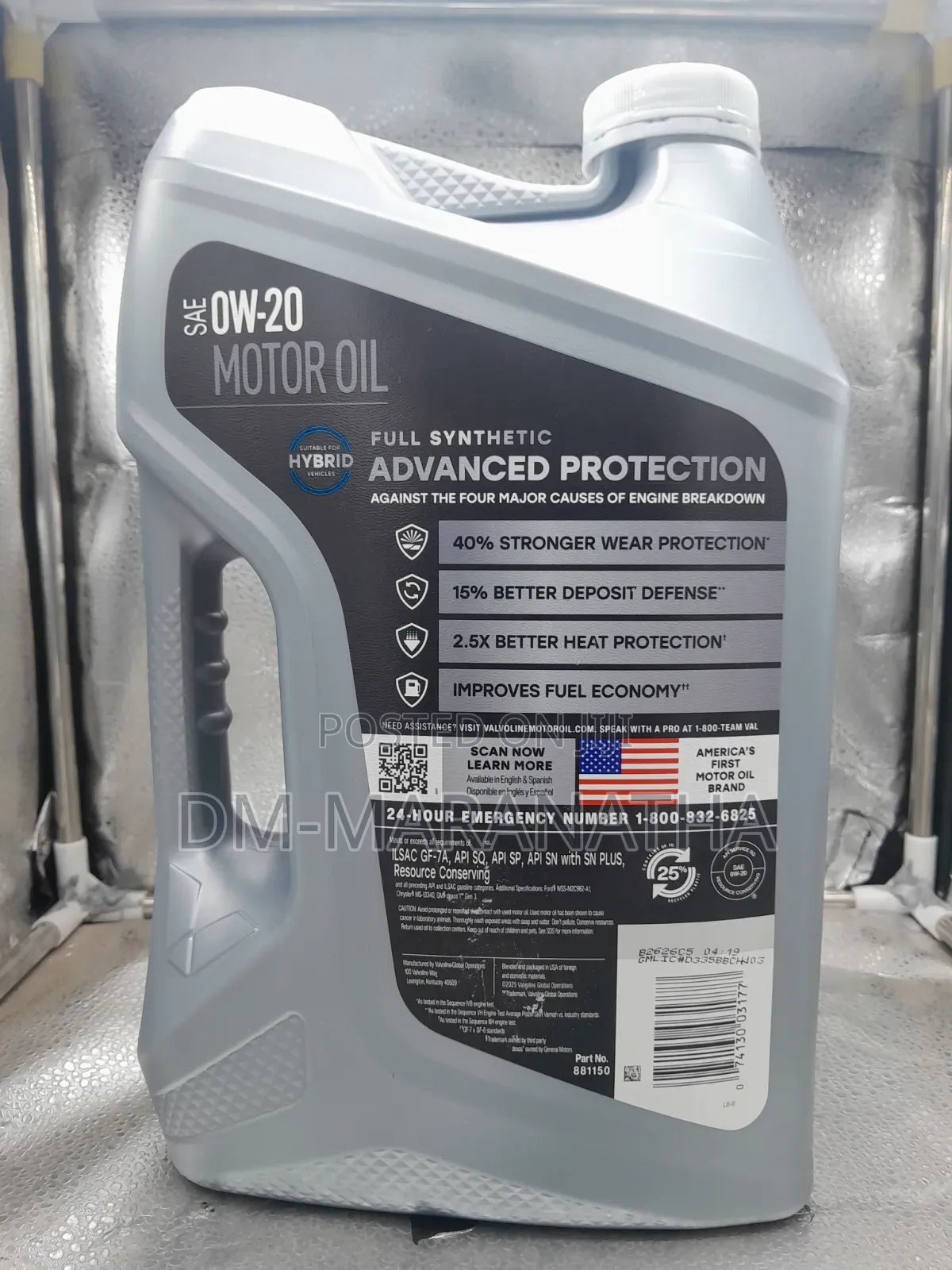 0w20 Valvoline Advanced Full Synthetic