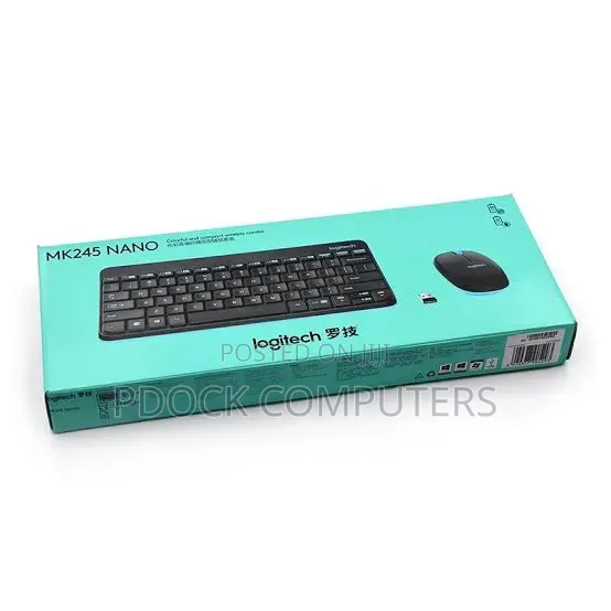 Logitech Mk245 Nano Wireless Keyboard Mouse Sets, Office Gaming