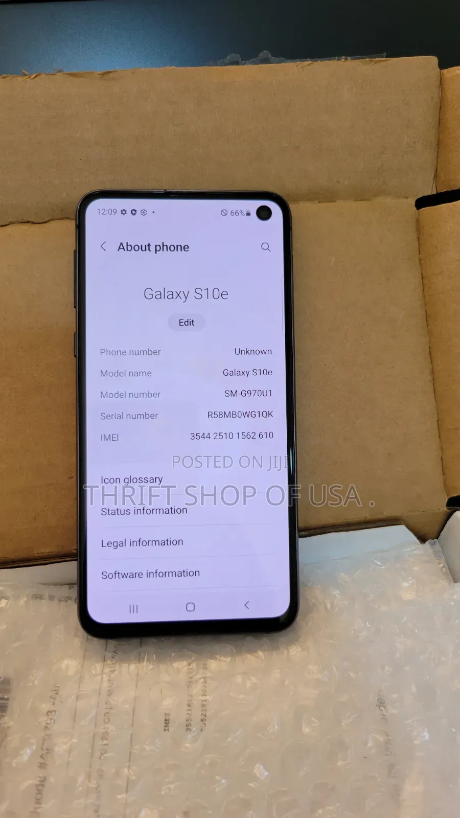 Samsung Galaxy S10e 128 GB Black