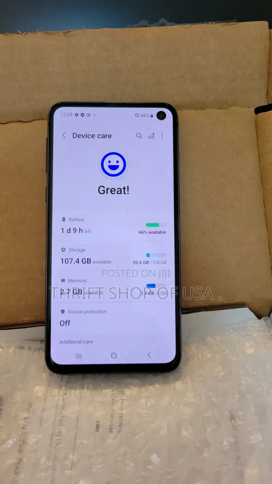 Samsung Galaxy S10e 128 GB Black