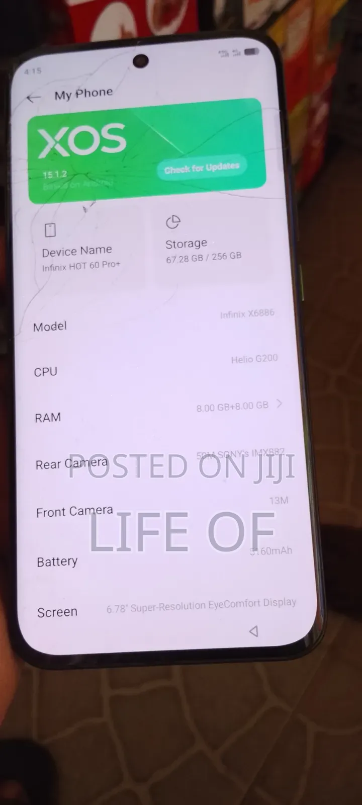Infinix Hot 60 Pro+ 128 GB Gray