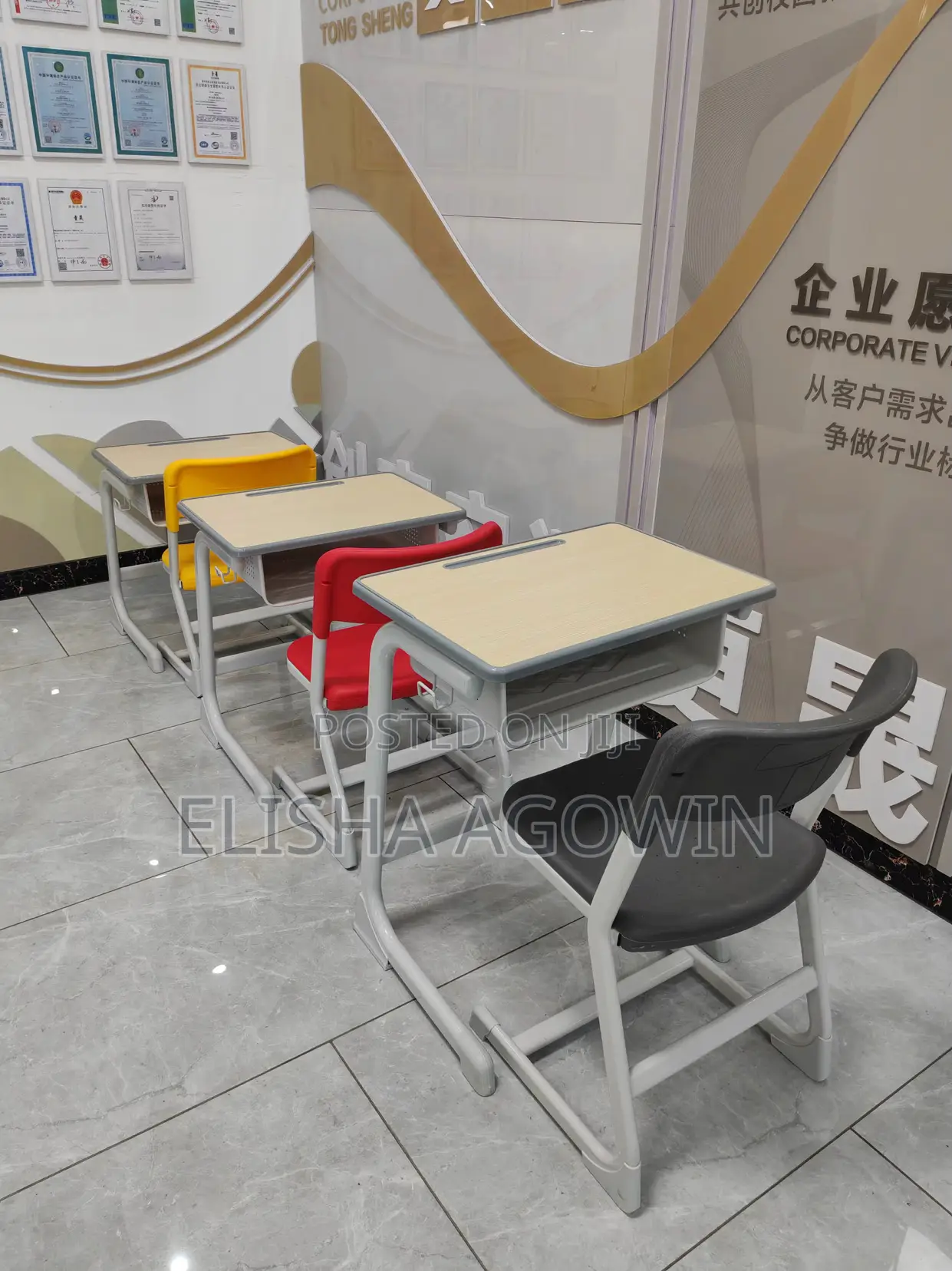 Whole Sale Unique Design Students Table and Chair Set