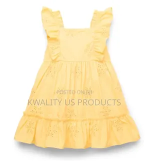 Wonder Nation Girls Cotton Eyelet Dress - 2 and 3 Years