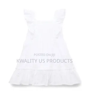 Wonder Nation Girls Cotton Eyelet Dress - 2 and 3 Years