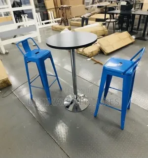 Blue Metal Bar Stools (Bar Chair)