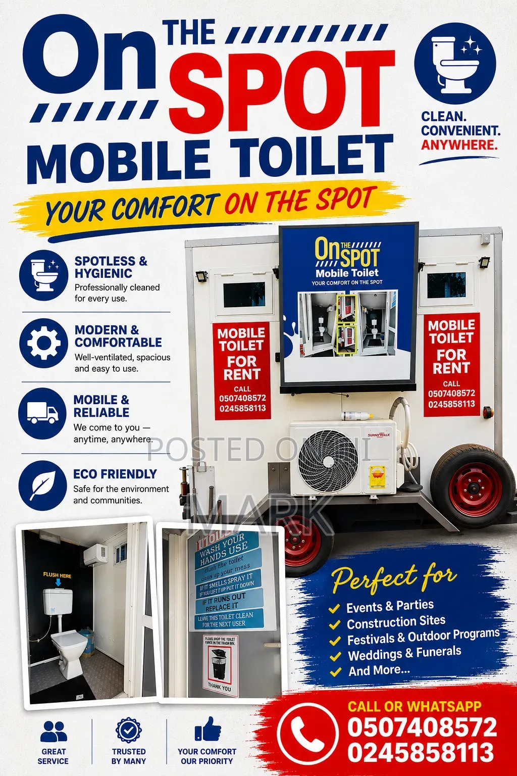 Mobile Toilets For Rentals