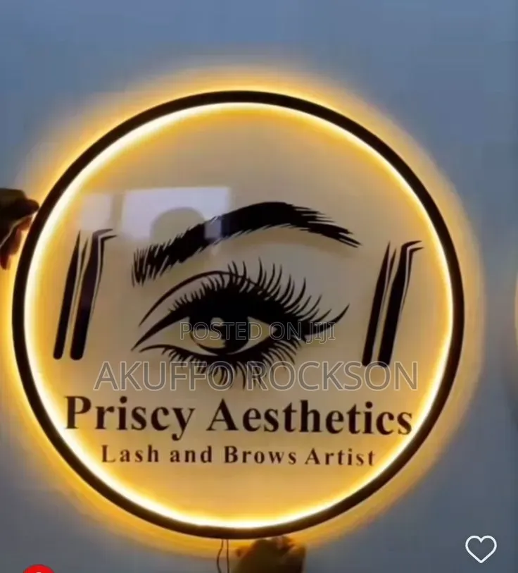 Round Shop Acrylic Sign