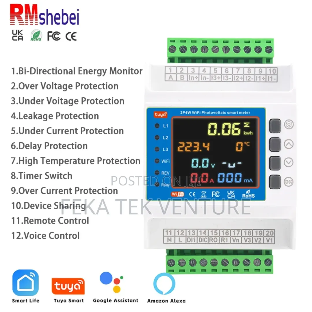 Tuya 100a Three Phase Smart Meter