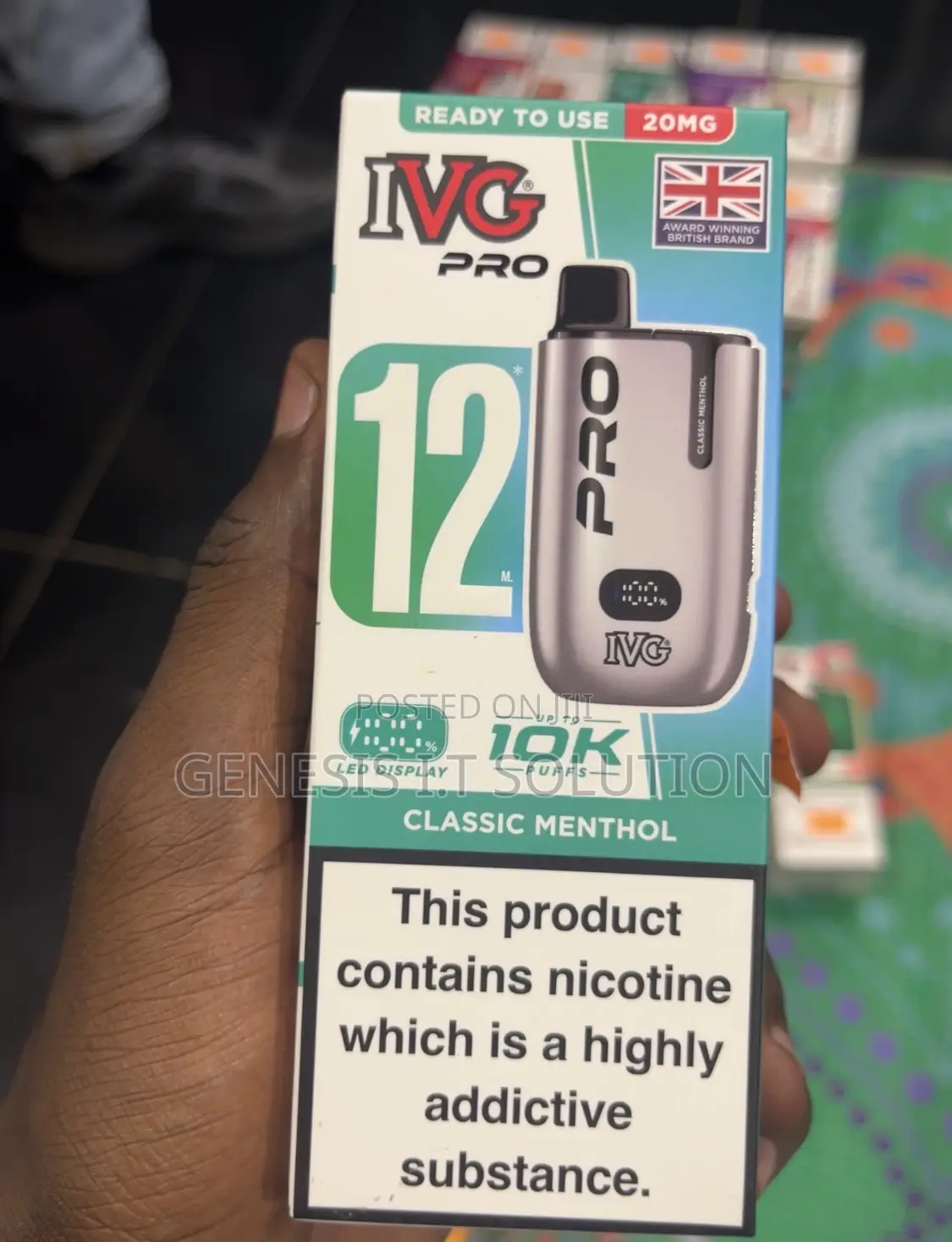 Original Uk/Ireland Vapes Available With Refillable Option