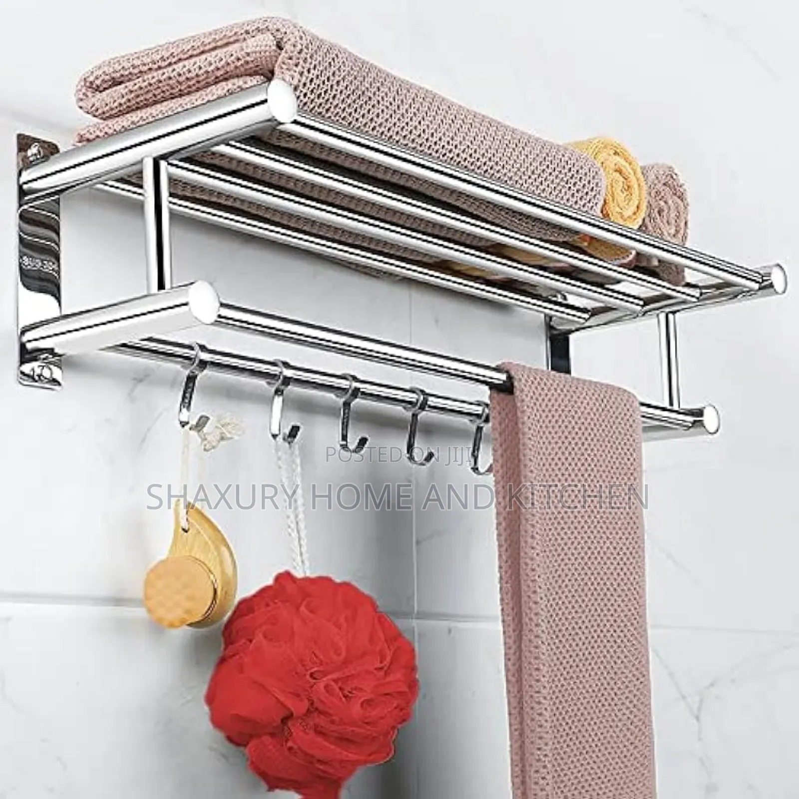 Stainless Steel Foldable Bathroom Towel Rack