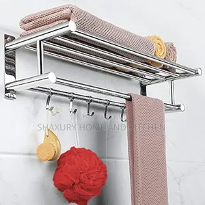 Stainless Steel Foldable Bathroom Towel Rack