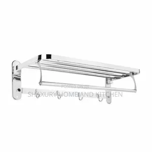 Stainless Steel Foldable Bathroom Towel Rack