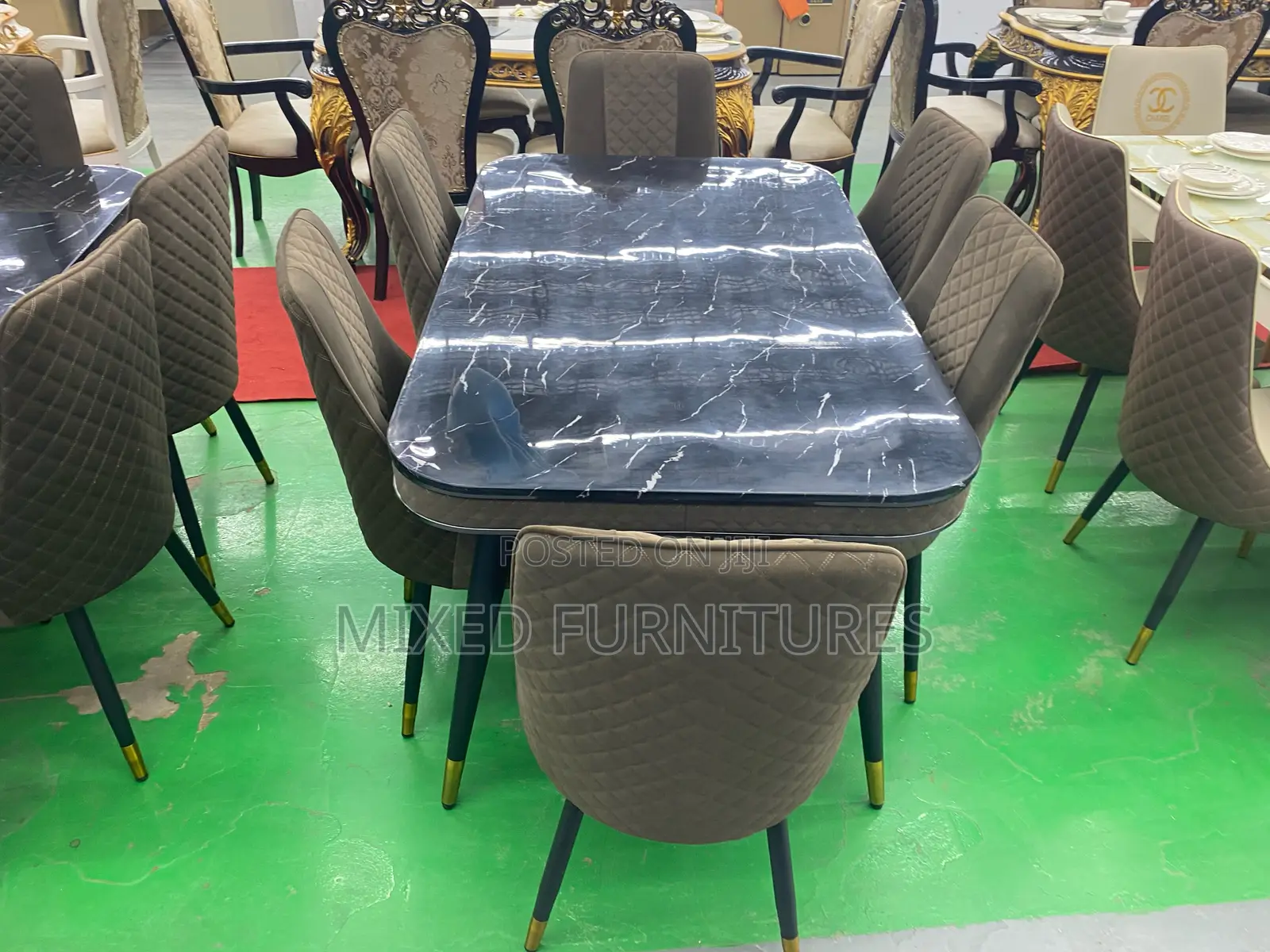 Dining Sets With 6 Seater Sewed Chairs