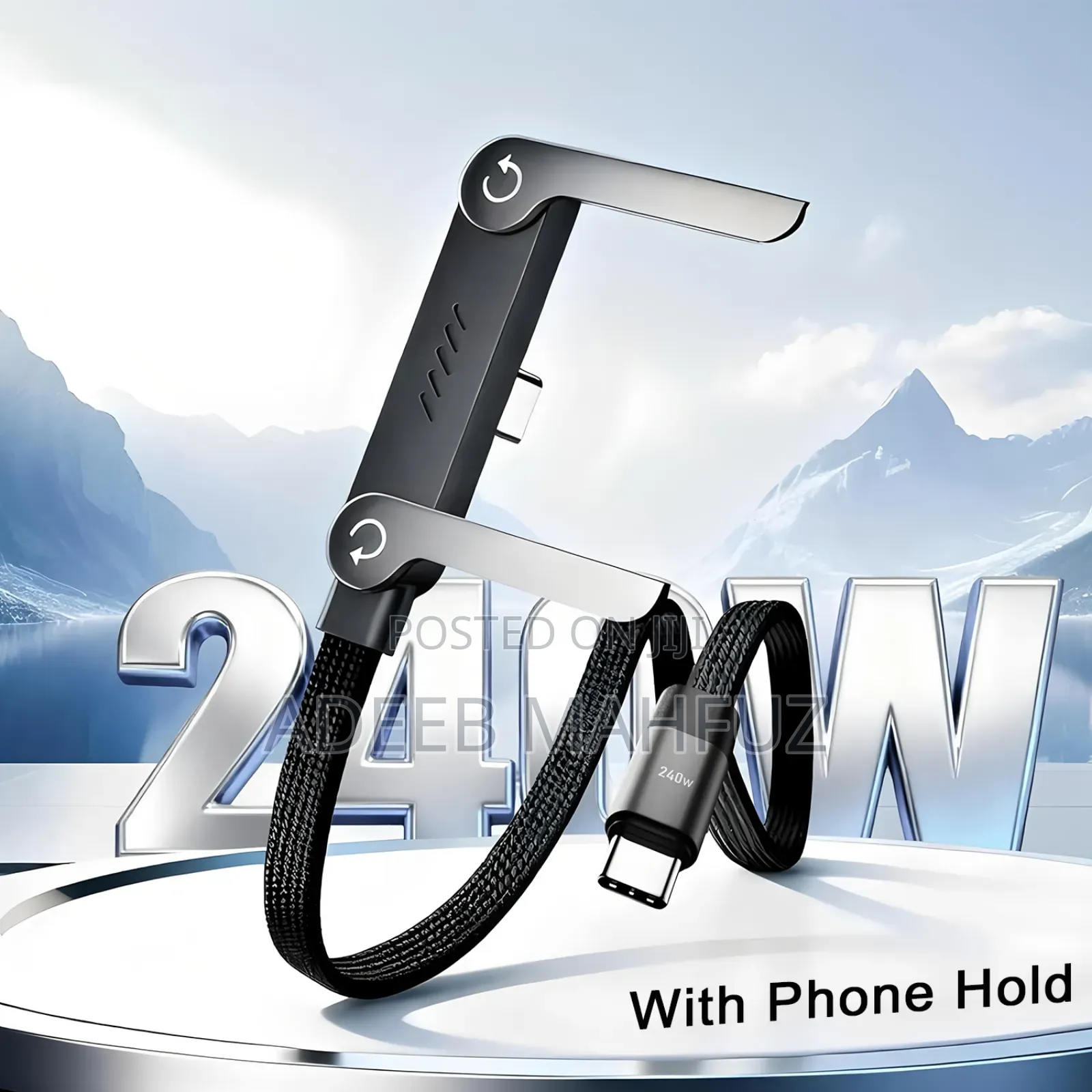 240w Type C Data Cable Plus Stand