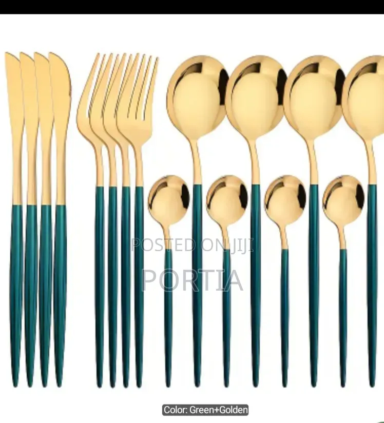 Portuguese Cutlery Stainless Steel 24 Pieces Forks Spoons And Knives