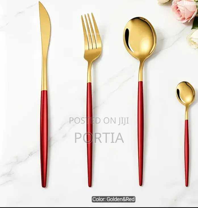 Portuguese Cutlery Stainless Steel 24 Pieces Forks Spoons And Knives