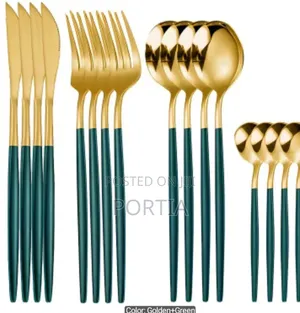 Portuguese Cutlery Stainless Steel 24 Pieces Forks Spoons And Knives