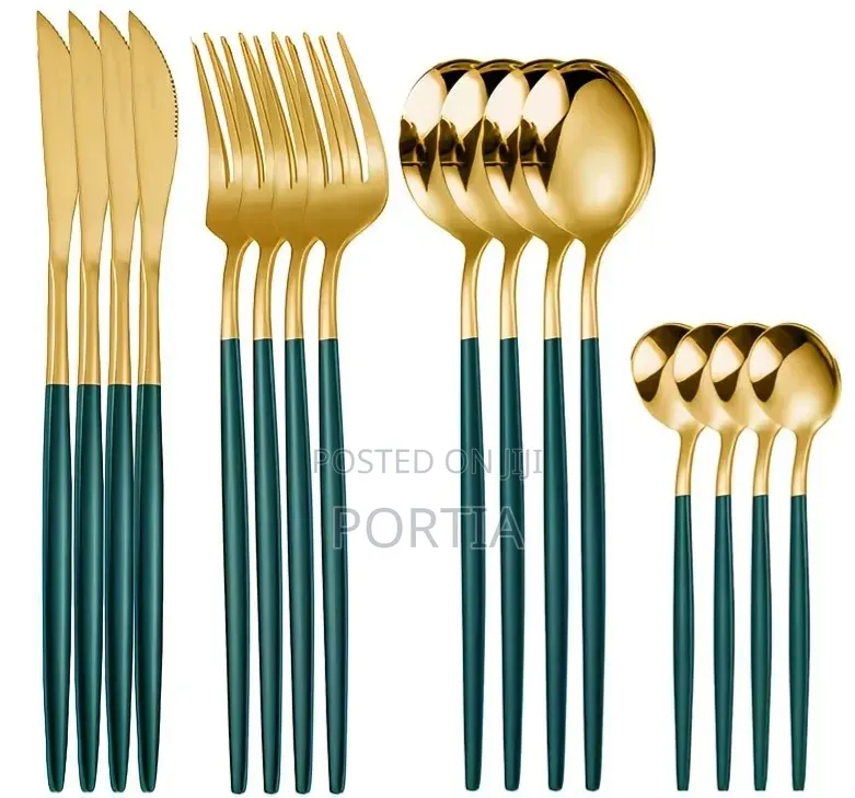 Portuguese Cutlery Stainless Steel 24 Pieces Forks Spoons And Knives