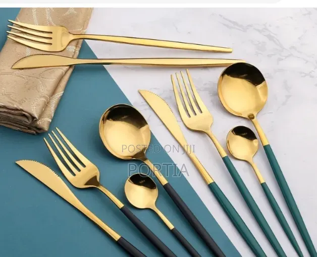 Portuguese Cutlery Stainless Steel 24 Pieces Forks Spoons And Knives