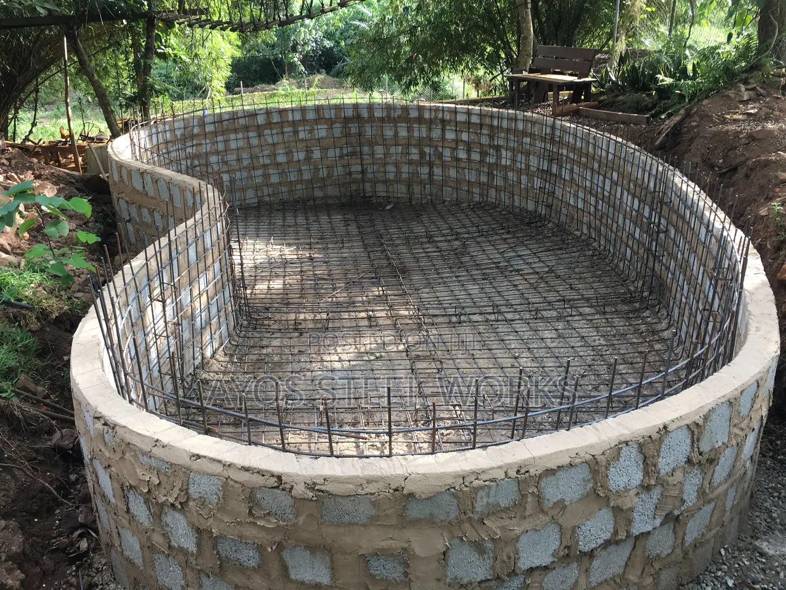 Steel Bender (Steel Reinforcements in Swimming Pool)