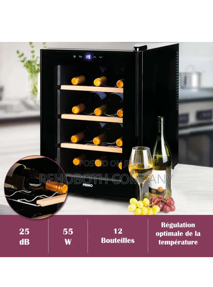 Primo Pr190wk Wine Cellar – 12 Bottles – Class F – Free Standing