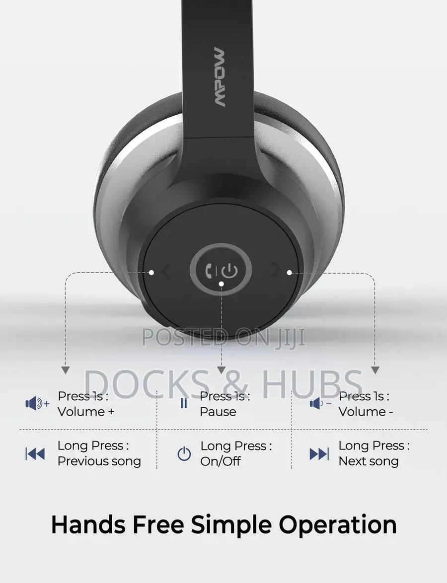 Mpow Hc5 V5.0 Bluetooth Headset With Dual Mic