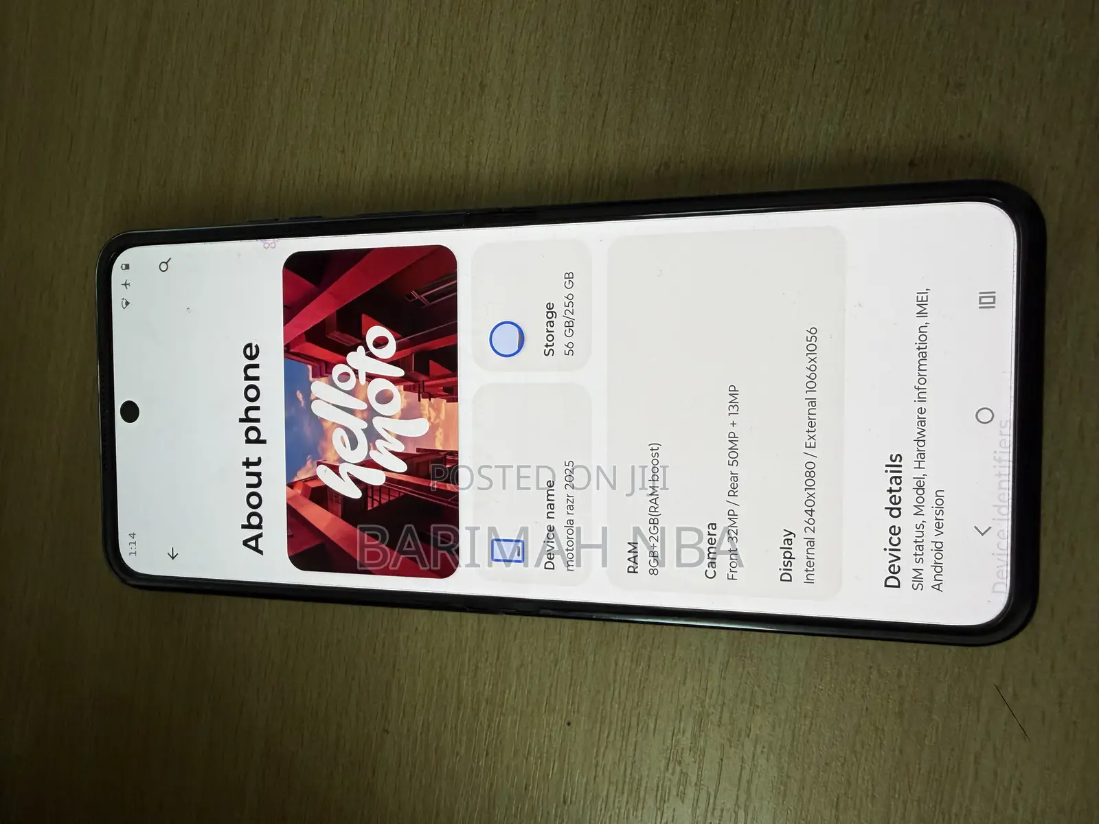 Motorola Razr Fold 5G 256 GB Blue