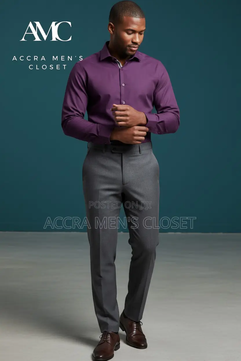 Men's Slim Fit Long Sleeve Shirts (Formal Office Shirts 10+ Colours)