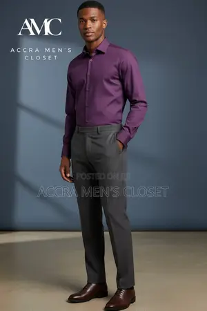 Men's Slim Fit Long Sleeve Shirts (Formal Office Shirts 10+ Colours)
