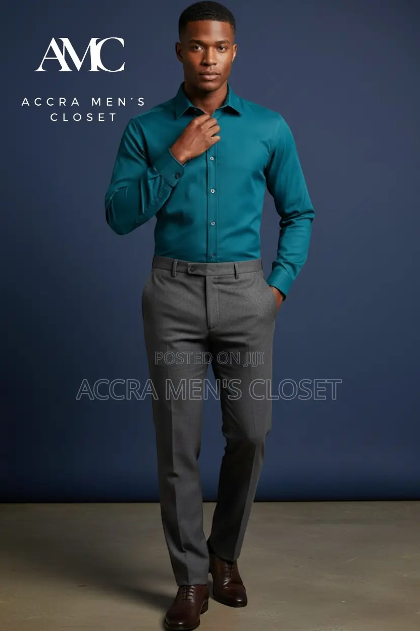 Men's Slim Fit Long Sleeve Shirts (Formal Office Shirts 10+ Colours)