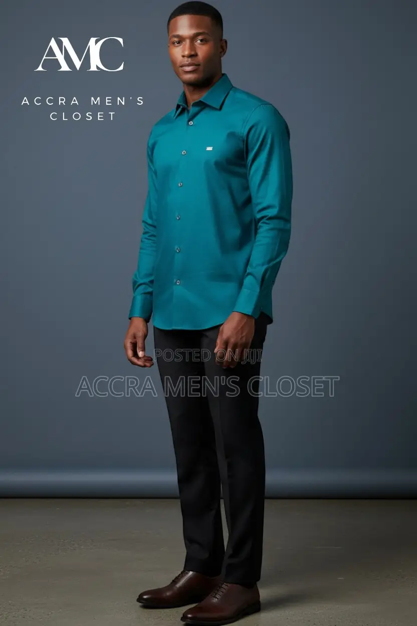 Men's Slim Fit Long Sleeve Shirts (Formal Office Shirts 10+ Colours)