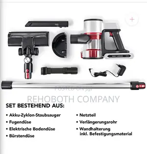 Cleanmaxx Akku-Zyklon-Staubsauger Digital-Display Vacuum Cleaner