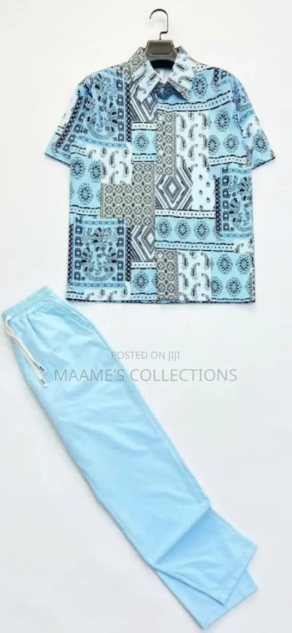 Men’S Summer Top and Down Trousers Set