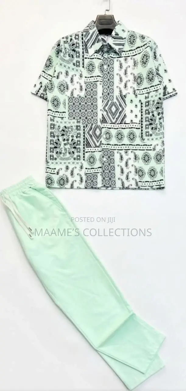 Men’S Summer Top and Down Trousers Set
