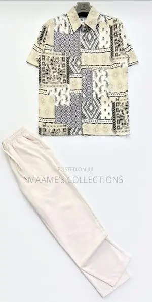 Men’S Summer Top and Down Trousers Set