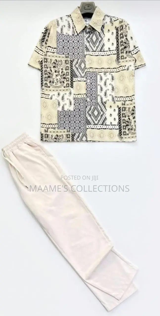 Men’S Summer Top and Down Trousers Set