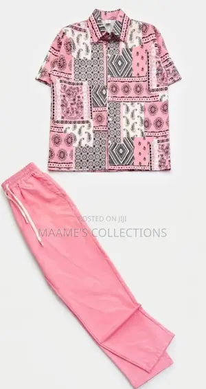 Men’S Summer Top and Down Trousers Set