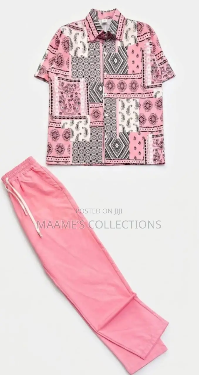 Men’S Summer Top and Down Trousers Set