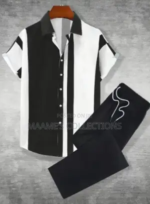 Men’S Summer Top and Down Trousers Set