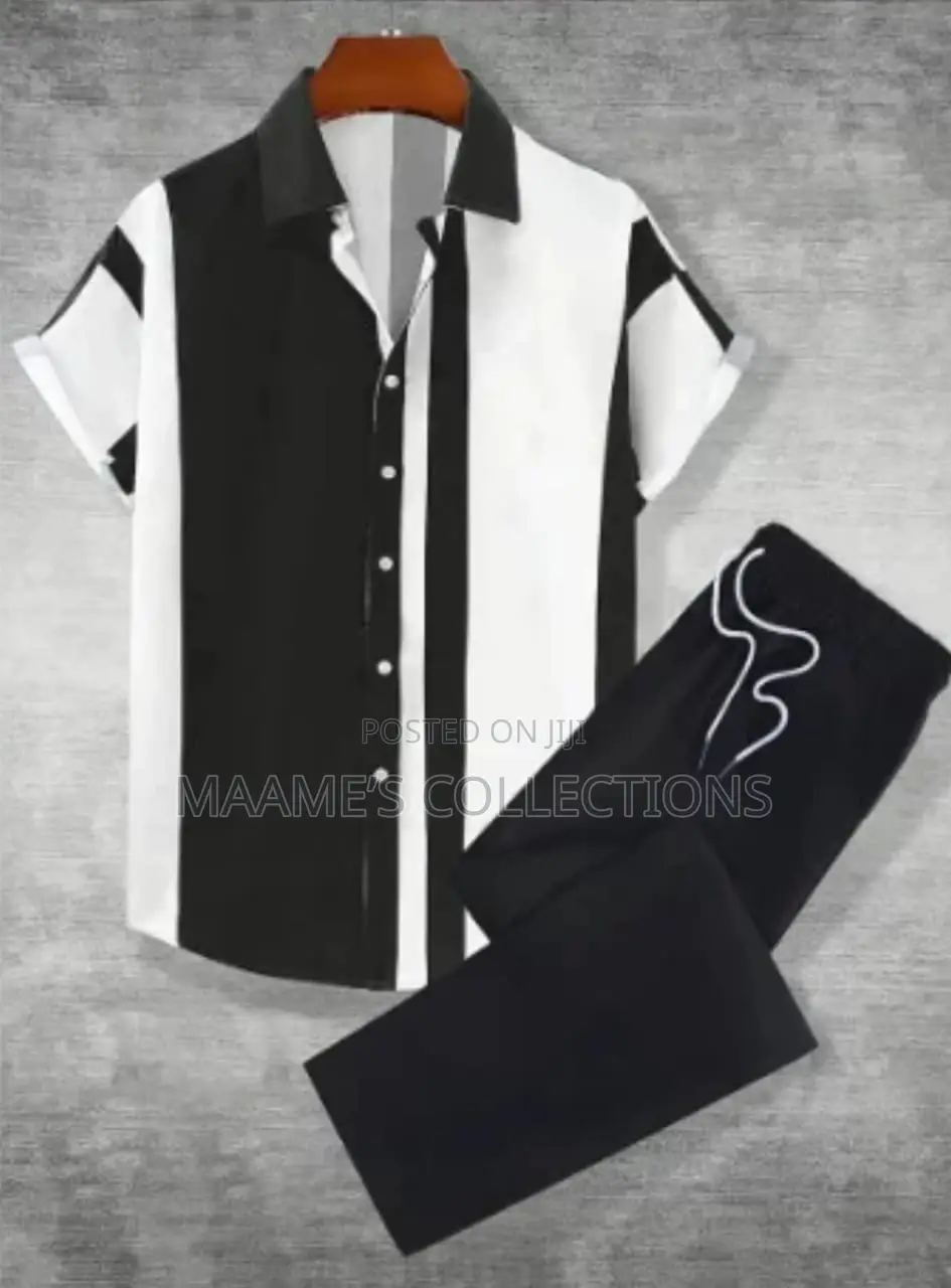 Men’S Summer Top and Down Trousers Set