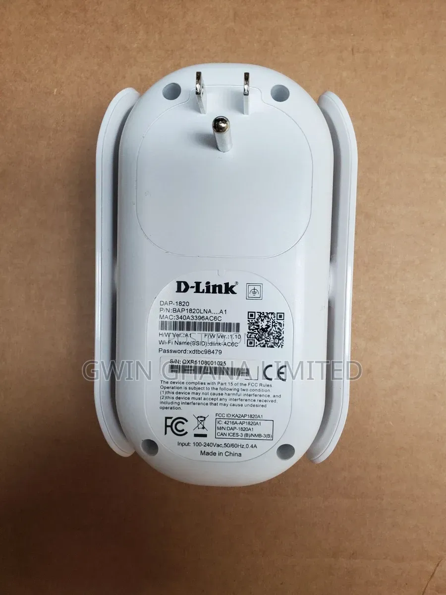 D-Link Wifi Range Extender Plug Exo Mesh Ac2000 Dap1820