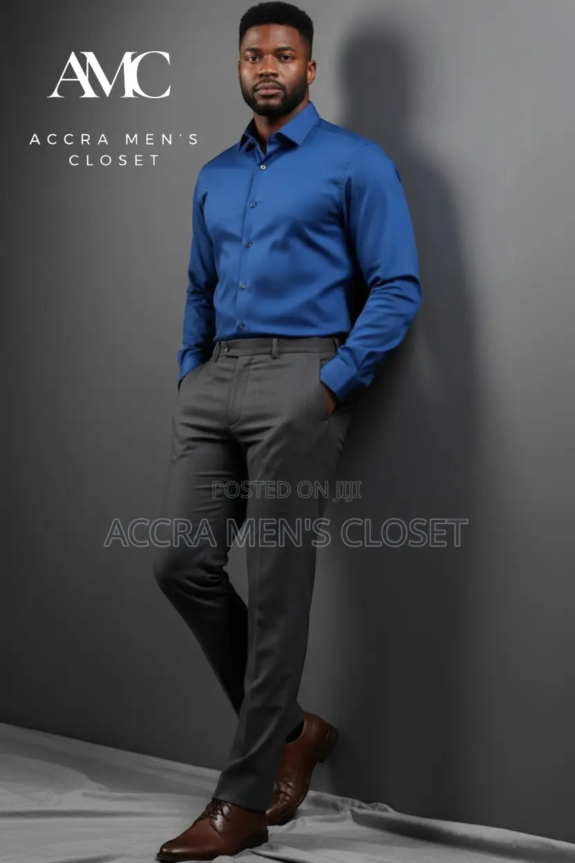Men's Slim Fit Long Sleeve Office Shirts