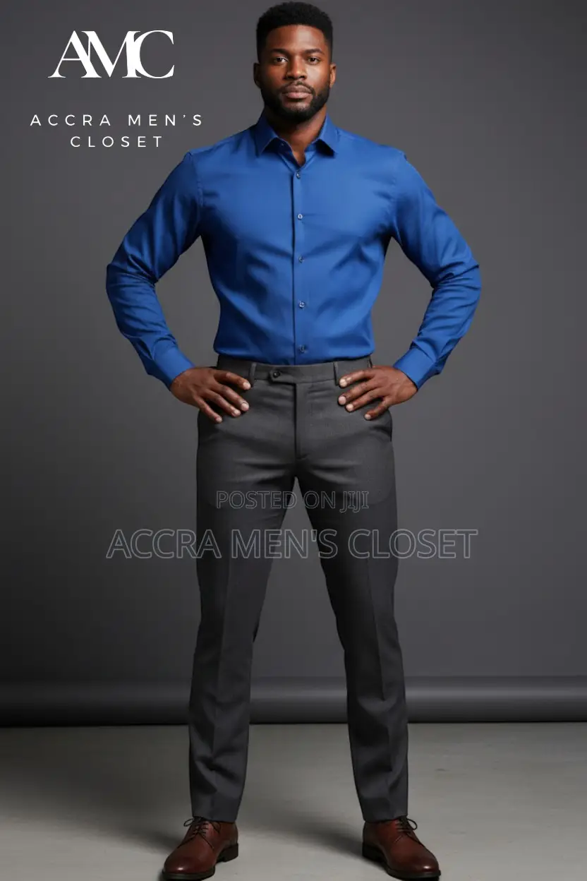Men's Slim Fit Long Sleeve Office Shirts